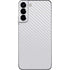 White Carbon Fiber Specialty Texture Material Galaxy S22 Plus Skin